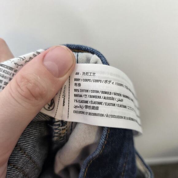 Abercrombie & Fitch Dark Wash Vintage Stretch 90s Slim Casual Jeans 32×32 - Picture 4 of 6